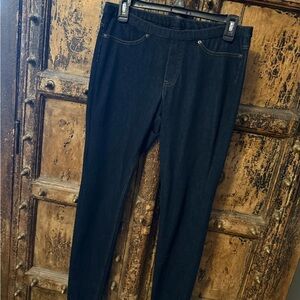 HUE Dark Blue Denim Jeggings